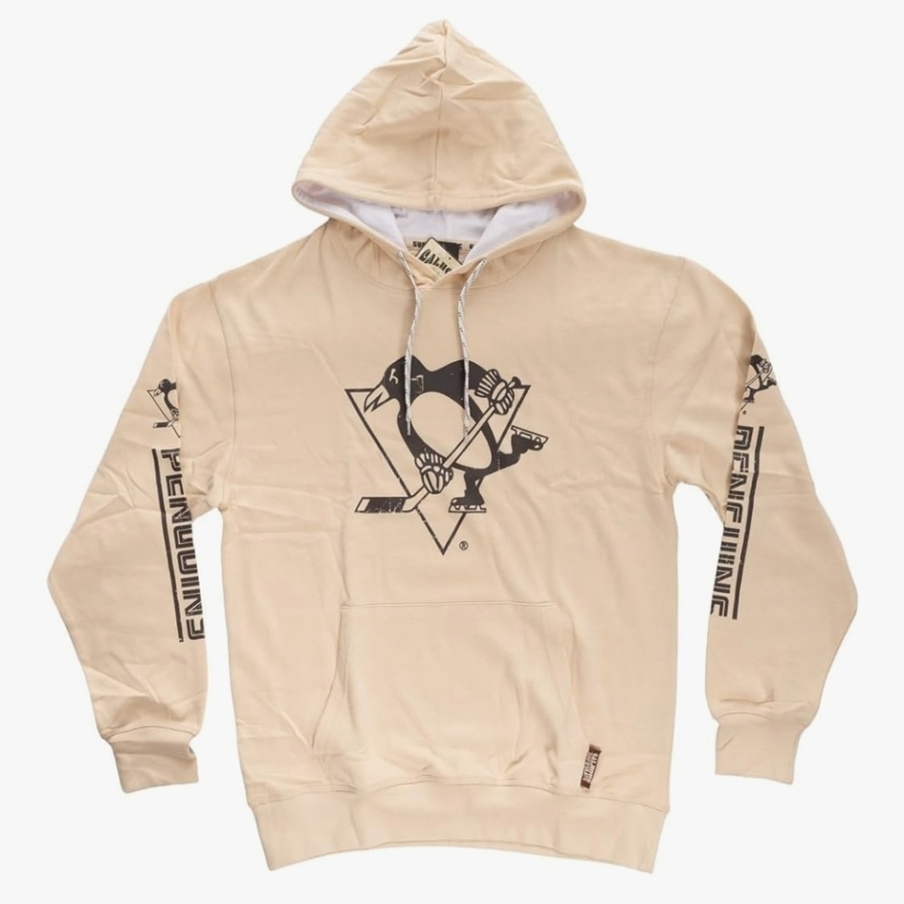 NWT Calhoun NHL Retro Heritage Pullover Hoodie Pittsburgh Penguins Hockey 😀